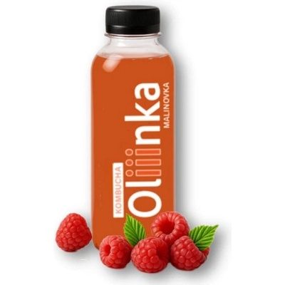 Zeličko Kombucha Malinovka fermentovaný nápoj 0,5 l