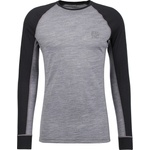 Stoic Мъжко мериносово термобельо Stoic Merino180 BengtSt. L/S Merino base layer - Black / Charcoal Grey Melange - размер 4XL (015-2080-1118)