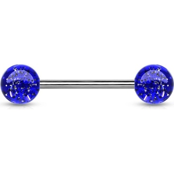 Šperky4U piercing do jazyka akrylát PJ01148-B