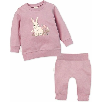 Detská súprava pulover nohavice SWEET BUNNY 074 Púdrová ružová