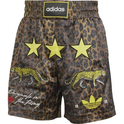 adidas Originals Поларени къси панталони Adidas Originals Men's All Over Print Fleece Jogger Shorts - Leopard Aop