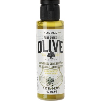 Korres Pure Greek Olive sprchový gel s řeckým extra panenským olivovým olejem s vůní olivového květu 40 ml