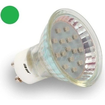 PremiumLED LED žárovka 1W 8xSMD2835 GU10 80lm ZELENÁ