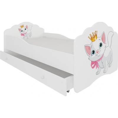 ADRK Furniture Casimo Cat s matrací a zásuvkou