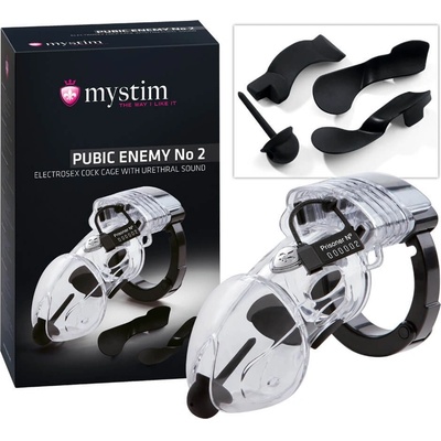 Mystim Pubic Enemy No 1 - elektro penisová klec