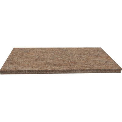 TOPTRADE povrch náhradný, plsť hnedá, 250 x 130 x 10 mm, profi