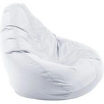 Pufrelax Пуф круша, 220л. , Nirvana Hobbit - Teteron White, За открито, Перящ се калъф, Пълнеж от Полистиролни перли (PUF-G-NH-TEX-WH)