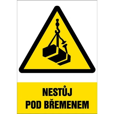 Značka Nestůj pod břemenem, samolepicí fólie, 210 × 297 mm BZ FE381