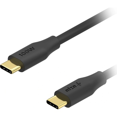 AlzaPower APW-CBCHTCTC22101B Core Charge USB-C to USB-C 2.0 100 W 1m černý
