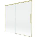 Mexen Rox 2-крилен плъзгащ се параван за вана 170 x 150 см, прозрачен, златист (8C9-170-001-55-00)