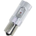  Диодна крушка ba15s с 6 х 5w cree диода и лупа единична светлина жълта