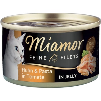 Miamor 6х100г Miamor Feine Filets, консервирана храна за котки - пиле и паста