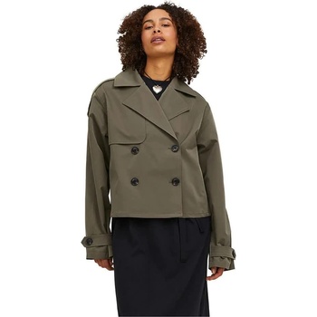 Jack & jones Палто Jack & jones Carlie Short JJXX trench coat - Green (Dusty Olive)