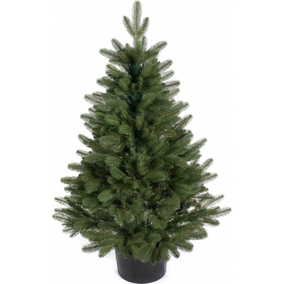 zanapo.cz Umelý vianočný stromček Smrek v kvetináči - 100% 3D ihličie 110 cm