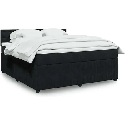 vidaXL 11461.3287820 Boxspring postel s matrací černá samet
