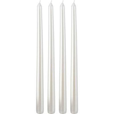 Home Styling Collection Stolní svíčky, 30 cm, bílá bílá