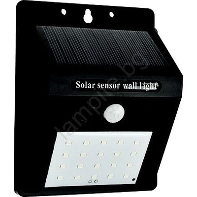 EUROLAMP Led соларен стенен фенер с сензор led/0, 55w/3, 7v 6500k ip65 (eu0092)