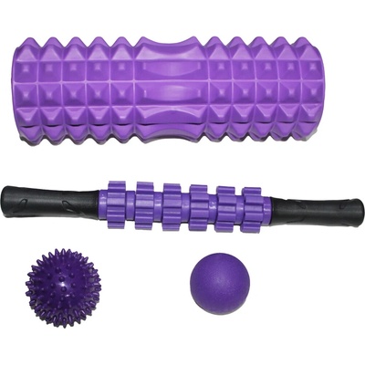 Merc sport Masážny roller set 4v1 – fialový