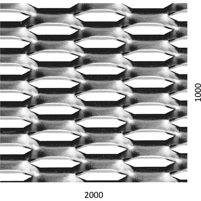 Tahokov Fe, 2000 x 1000 x 1,5 mm, oko 44 x 12 mm