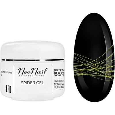 Spider LED UV gél NeoNail neón žltý 5 ml