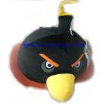  Детска плюшена играчка Ънгри бърдс /Angry birds/ - черна