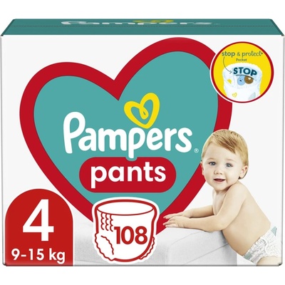 Pampers Pants Размер 4, гащички, MB, 108 бр (8006540069448)
