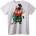NOONEBRAND Тениска Boss Life градска свиня - 2XL, White