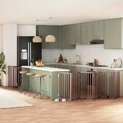 VidaXL Kotec ocel prášková střední pes 450 x 450 x 90 cm