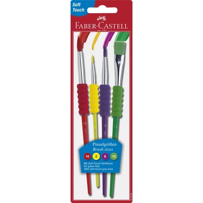 Štetce Faber-Castell Soft touch - 4 ks
