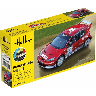 Heller STARTER KIT Peugeot 206 WRC'03 1:43