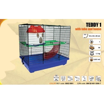 France Cage Teddy 1 s tubou 32 x 22 x 29 cm