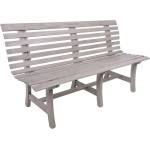 Garden Pleasure Сива градинска пейка от масивно дърво Mandalay - Garden Pleasure (985103)
