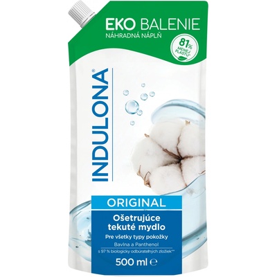 Indulona Original antibakteriálne tekuté mydlo náplň 500 ml
