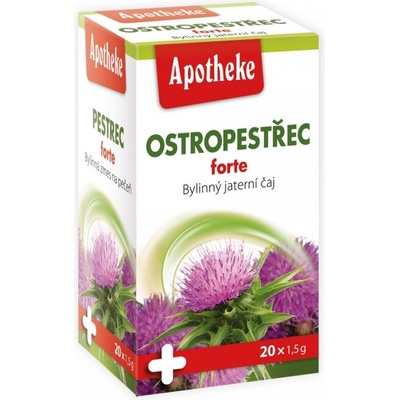 Apotheke Ostropestřec forte jaterní čaj 20 x 1,5 g