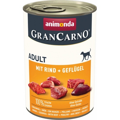 Animonda Gran Carno Adult Hovězí a drůbeží 6 x 400 g