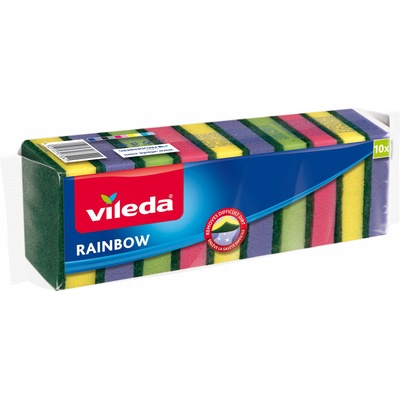 Vileda ГЪБА ДОМАКИНСКА vileda rainbow 10бр (173849)