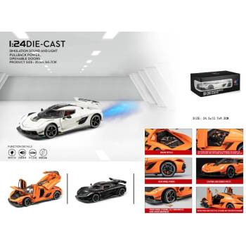 Image 1 of Armtoys КОЛЕКЦИОНЕРСКА МЕТАЛНА КОЛА КЬОНИГСЕГ 1: 24 + ПУШЕК