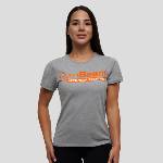 GymBeam Дамска тениска Stronger Together Grey XS