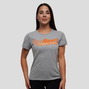 GymBeam Дамска тениска Stronger Together Grey XS