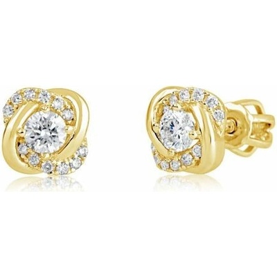 Cutie Jewellery - gold Náušnice Z9001-3263 ze zlata se zirkony