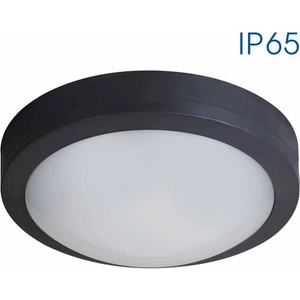 VIVALUX LED плафониера MEZZO/R 18W - черен, 4000K, IP65 | Влагозащитена плафониера Vivalux (VIV004745)