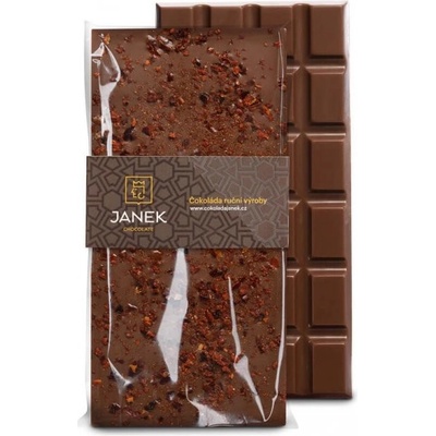 Čokoládovna Janek Mléčná s chilli 85 g