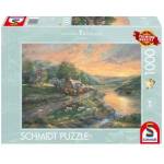 Schmidt Spiele Puzzle PQ 1000 Thomas Kinkade Dawn G3