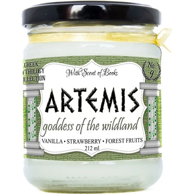 With Scent of Books Ароматна свещ - Артемида, 212 ml