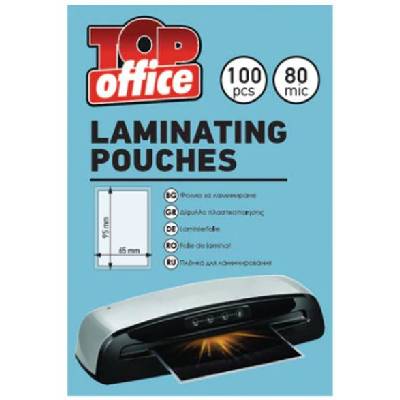Фолио за ламиниране Top Office - 65 x 95 mm, 80 μm, 100 броя