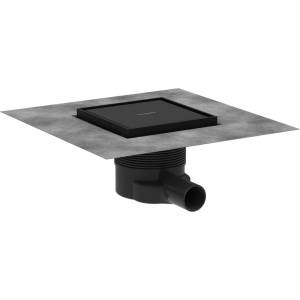 Hansgrohe RainDrain Brilliance - Подов сифон, 15x15 см, матово черно 56251670 (56251670)