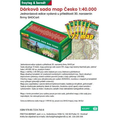 DÁRKOVÁ SADA MAP 1:40 000 - – Zbozi.Blesk.cz