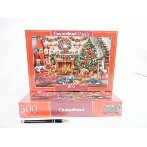Castorland Cozy Fireplace 500 Piece Christmas Puzzle