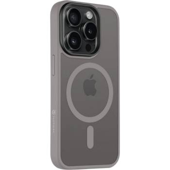 Tactical iPhone 15 Pro TACTICAL MAGFORCE HYPERSTEALTH Силиконов удароустойчив протектор за телефон, MagSafe, светлосив 57983115960 (57983115960)
