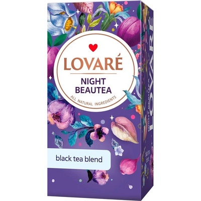 LOVARÉ Night Beautea černý čaj 24 ks 48 g